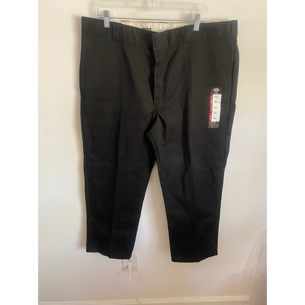 Dickies 874 Original Fit Work Pants Mens 40x28 Black Straight‎ Leg NWT 874BK